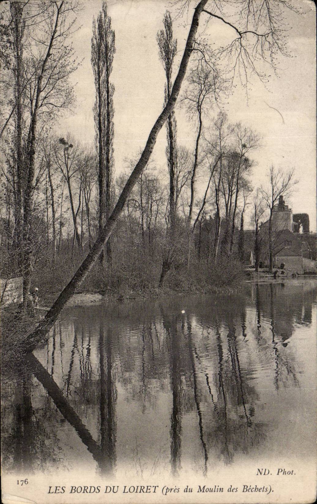 CPA edges of Loiret close to the Mill of Bechets