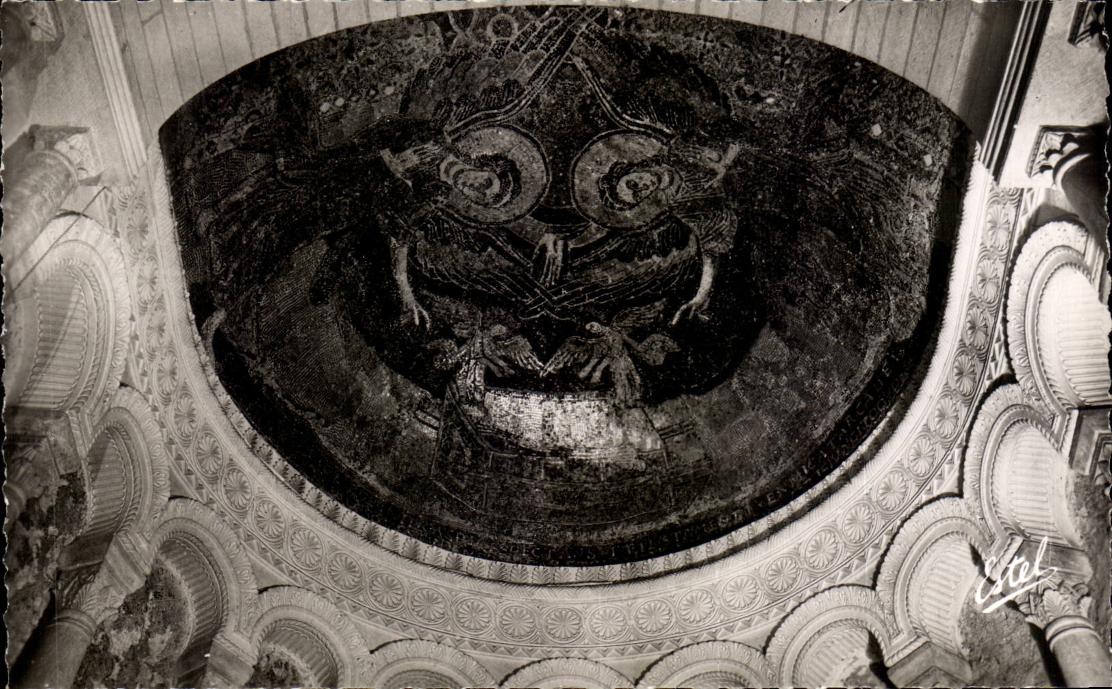 CPSM the church of Germigny of Close the mosaic of the Eastern apse