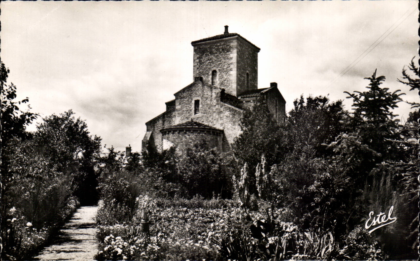 Germigny of Close - the Church - the Apse - Sight of the Garden - CPA