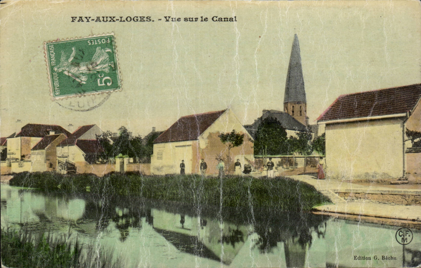 Fay with Loges - Sight on the Canal - the CPA