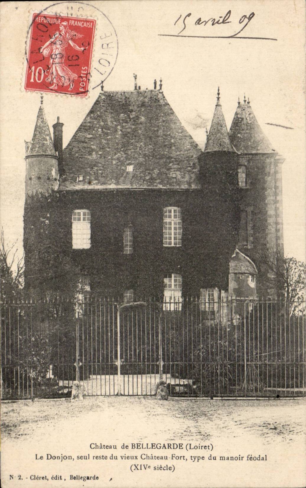 castle of Bellegarde - CPA