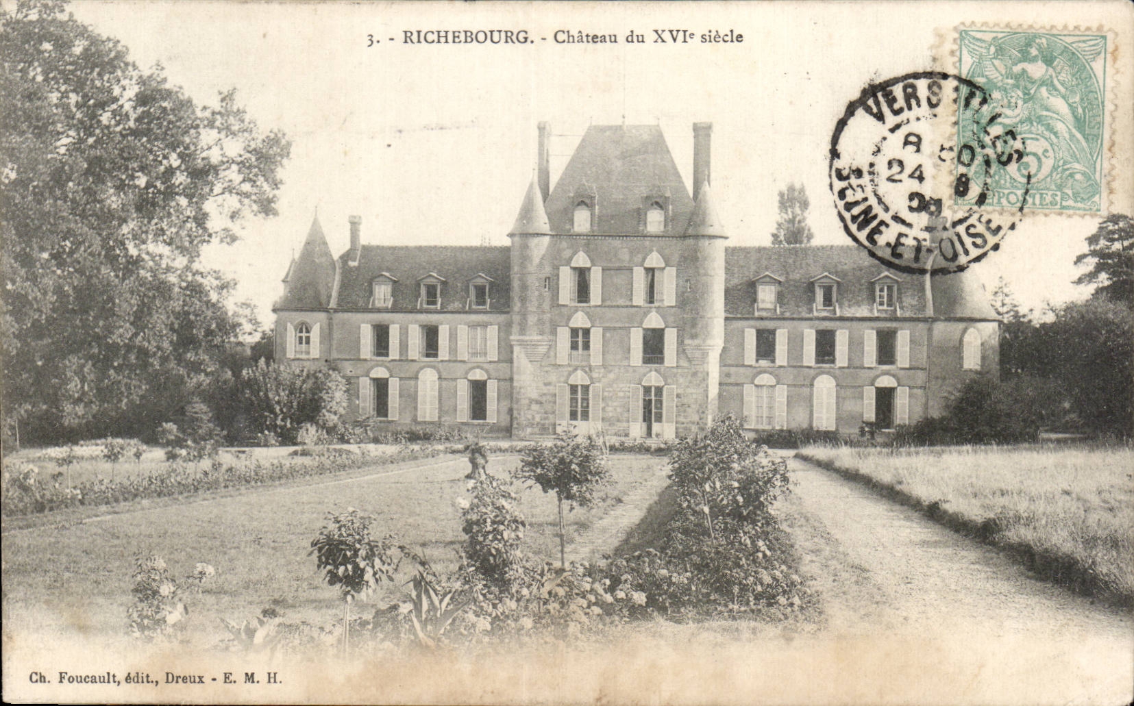 Richebourg - XVI century old Castle - CPA