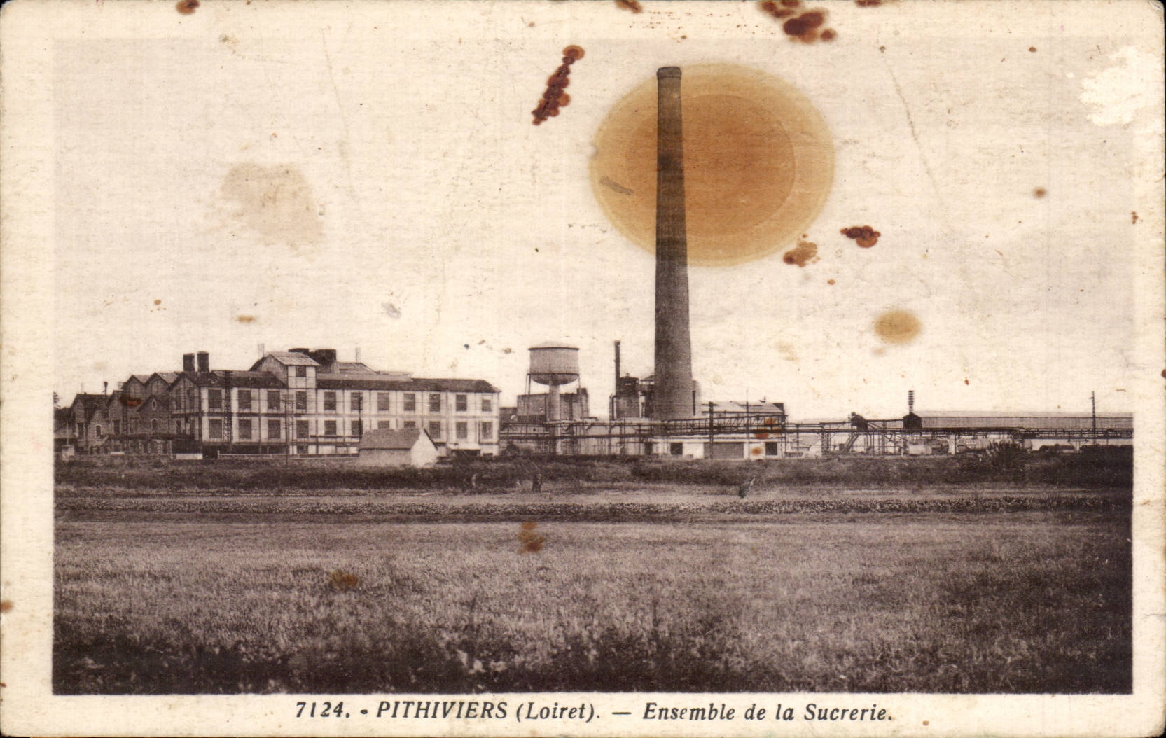 Pithivieres - Together of the Sugar refinery - CPA
