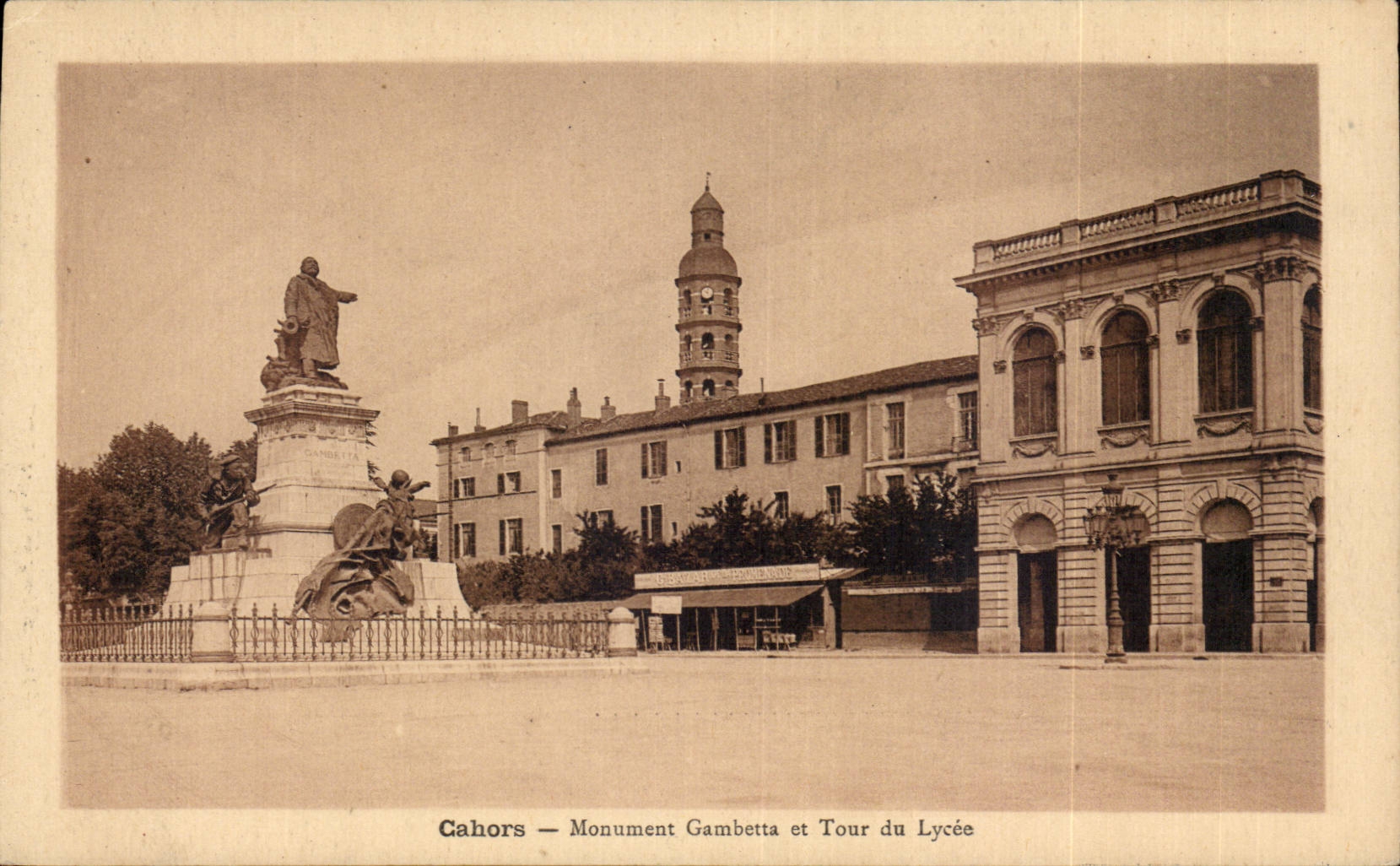 Cahors - Gambetta Monument and Tour of the College - CPA