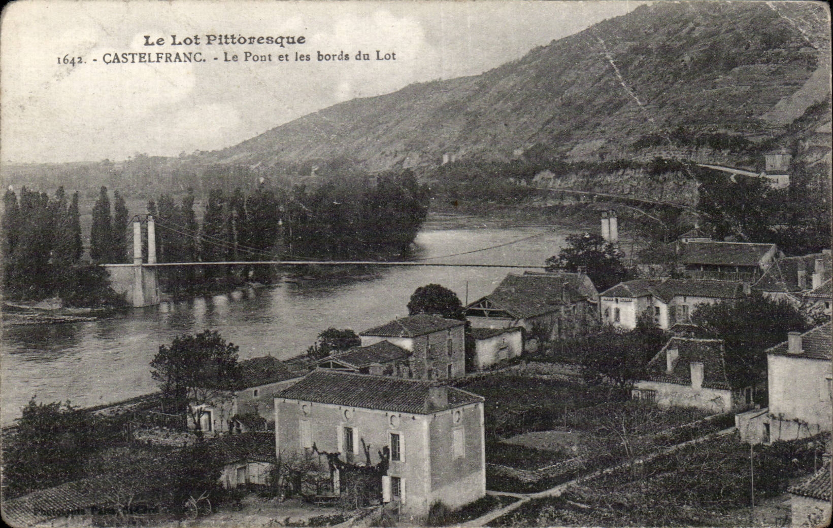 Castelfranc - Le Pont et les bords du Lot - CPA