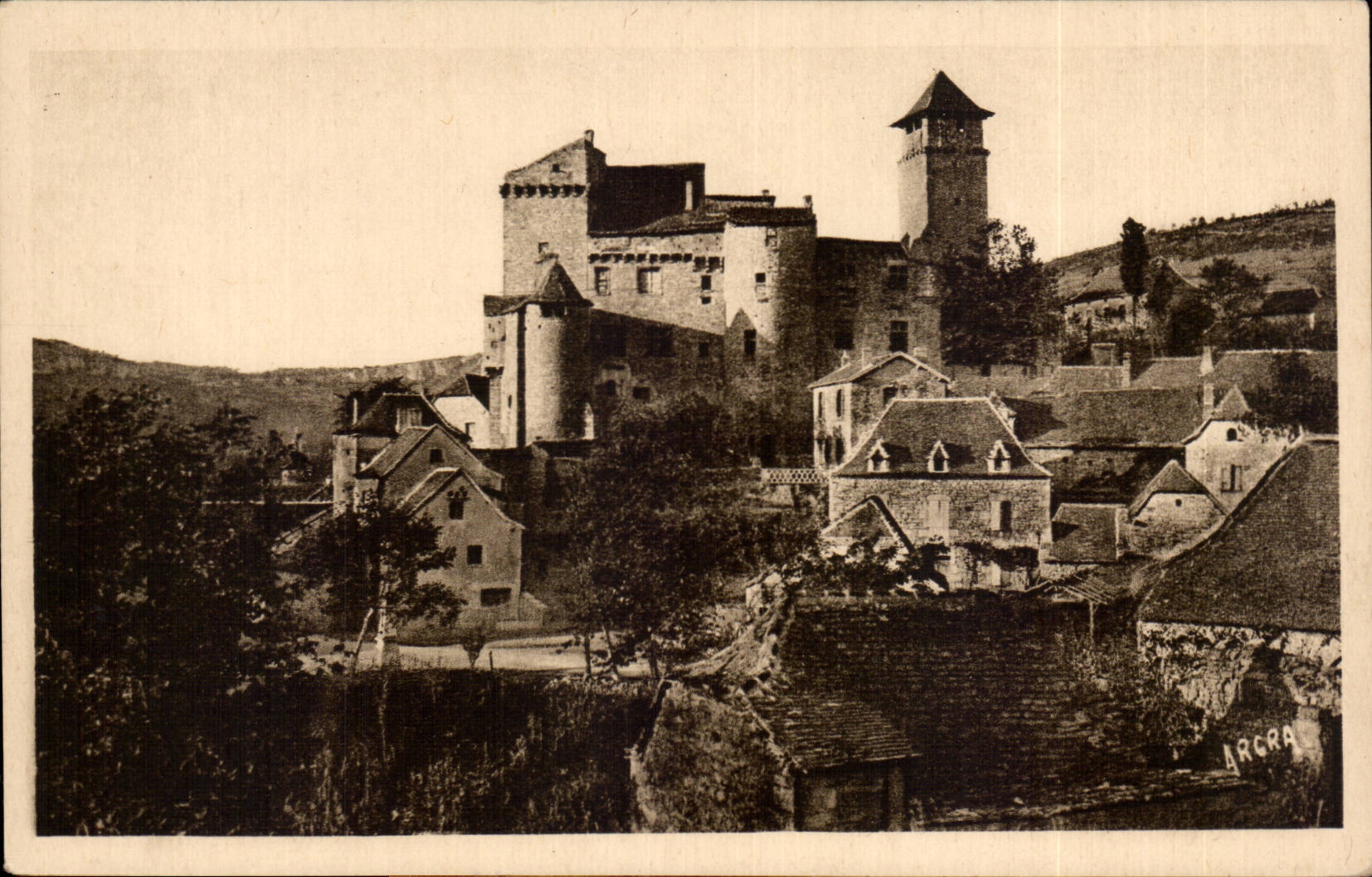 Cajarc - Chateau feodal - CPA 