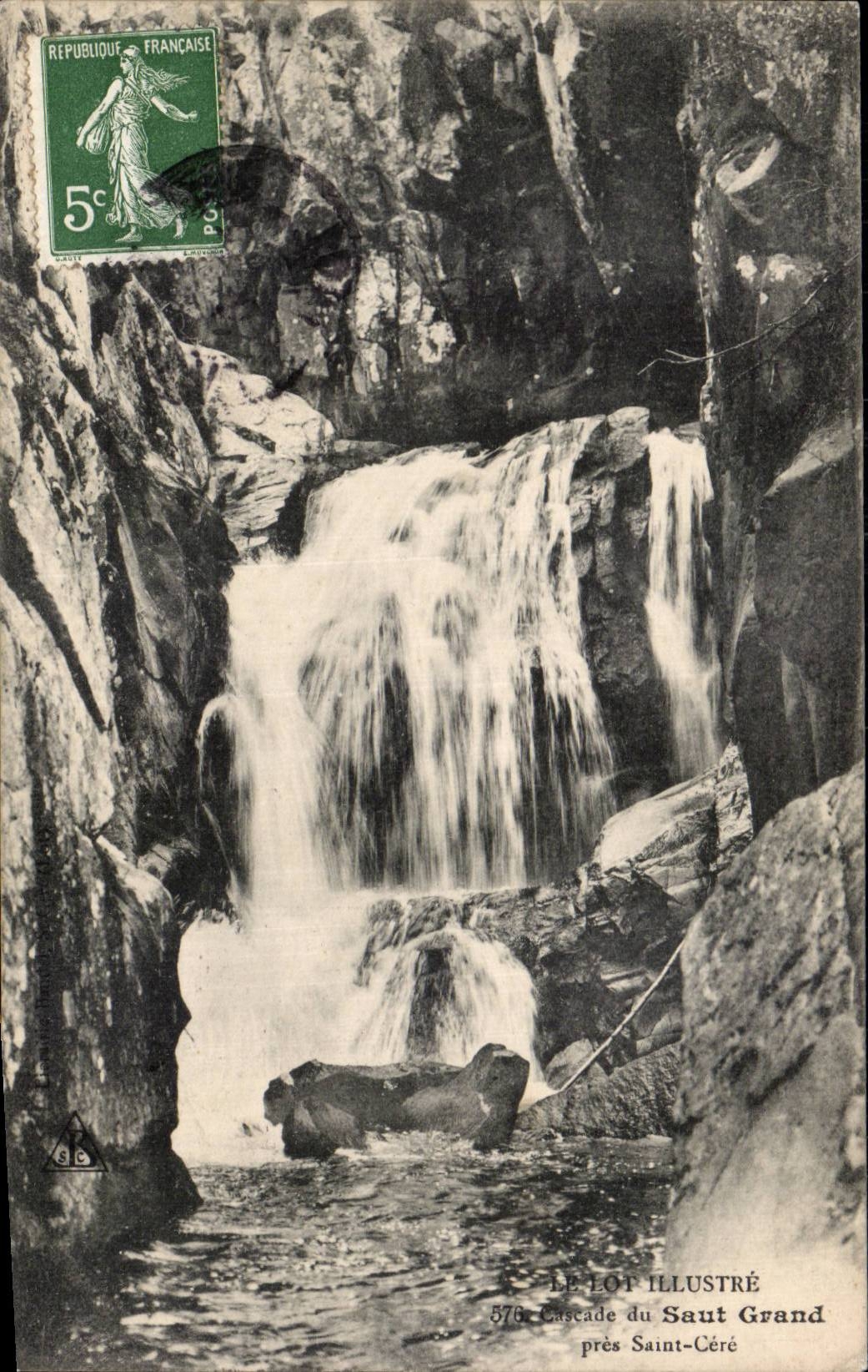 Pres St Cere - Saut Grand - CPA 