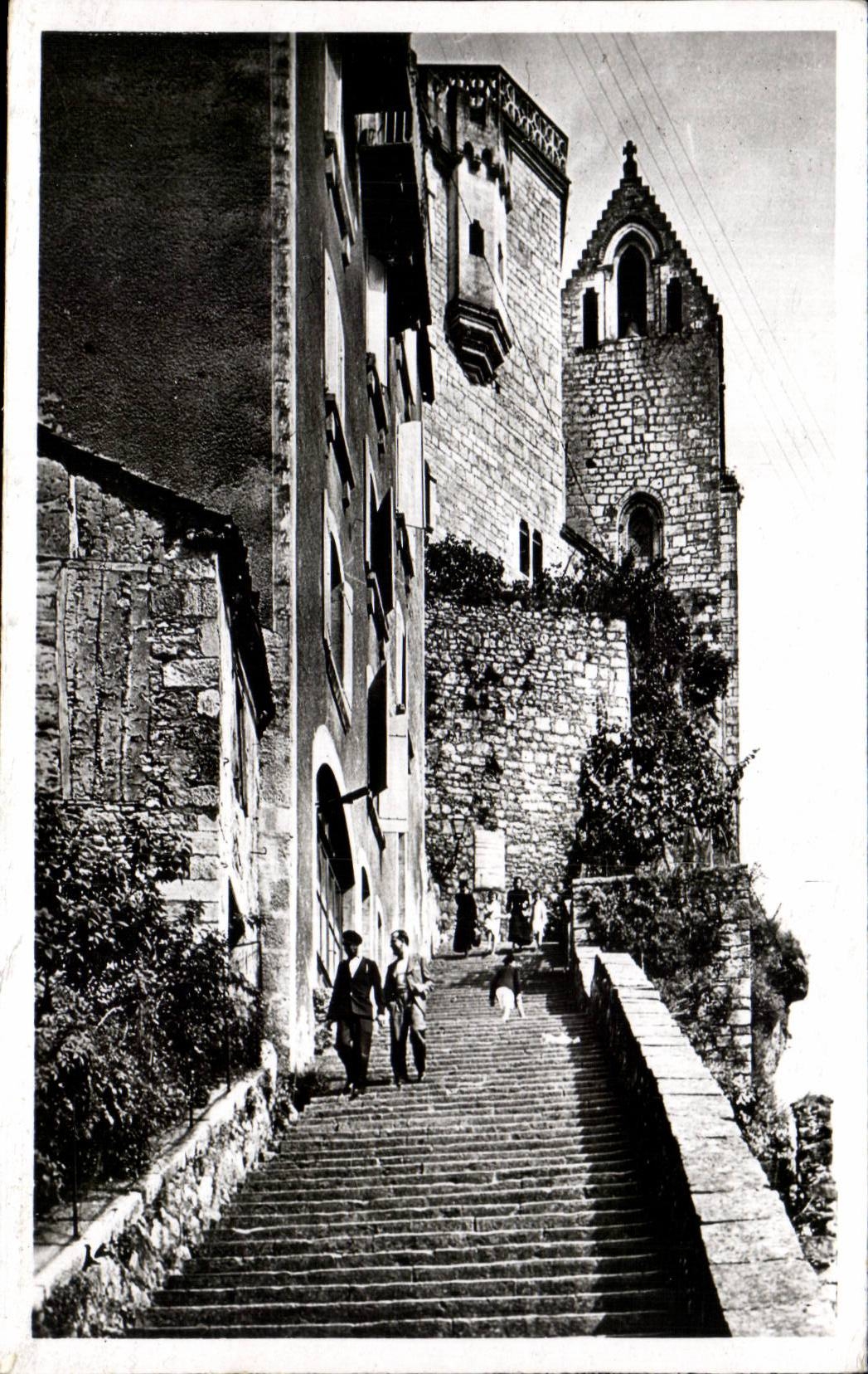 Rocamadour - L'Escalier des Pelerins - CPA 