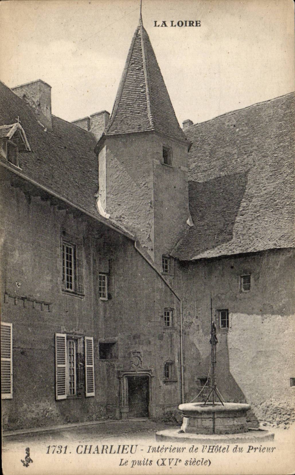 Charlieu - Interior of the Hotel of the Prior - CPA