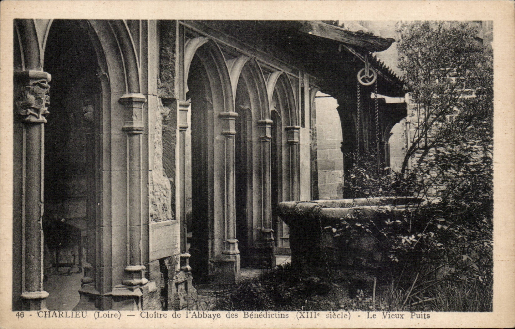Charlieu - Cloister of the Abbey - CPA