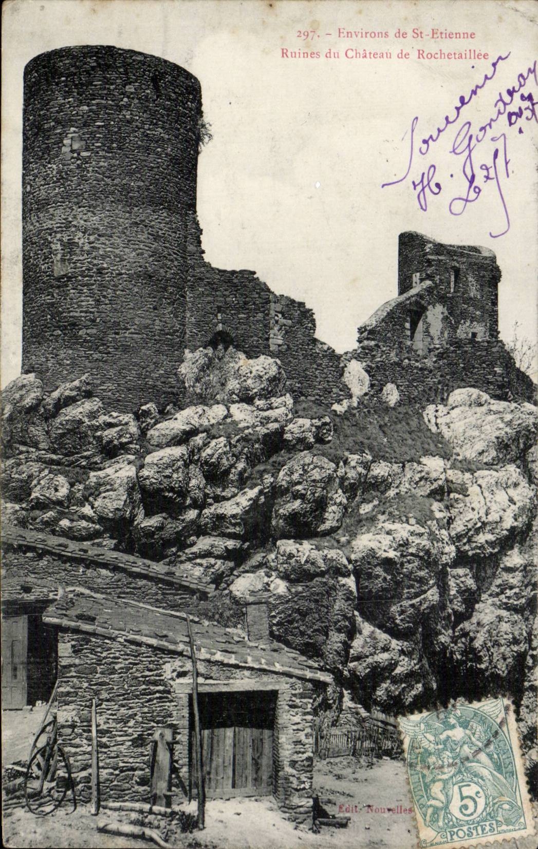 Saint Etienne - Surroundings - Ruins of the Castle - CPA