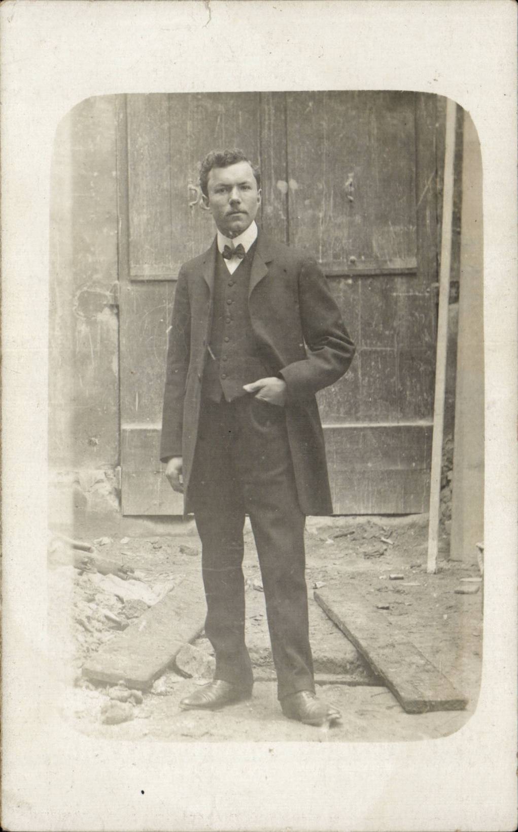 Real photo Le Havre 1907Fantaisy - Men - Stern Man - CPA