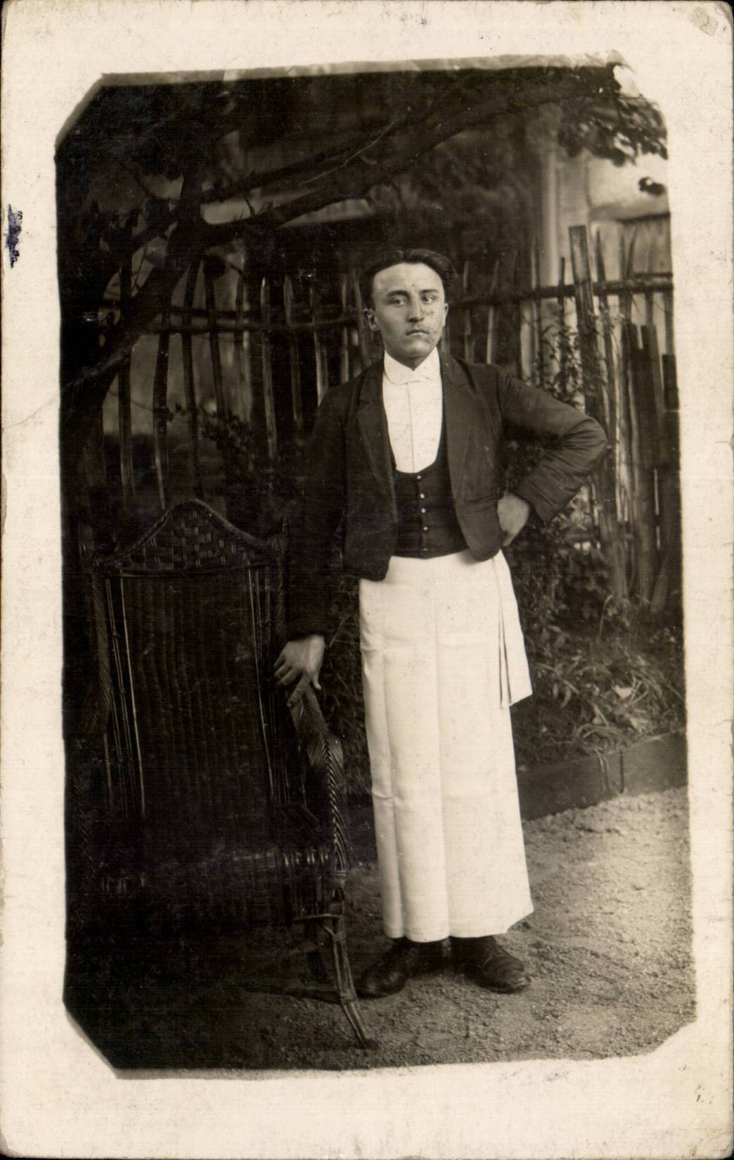 Real photo Fantasy - Men - Man in napron - CPA