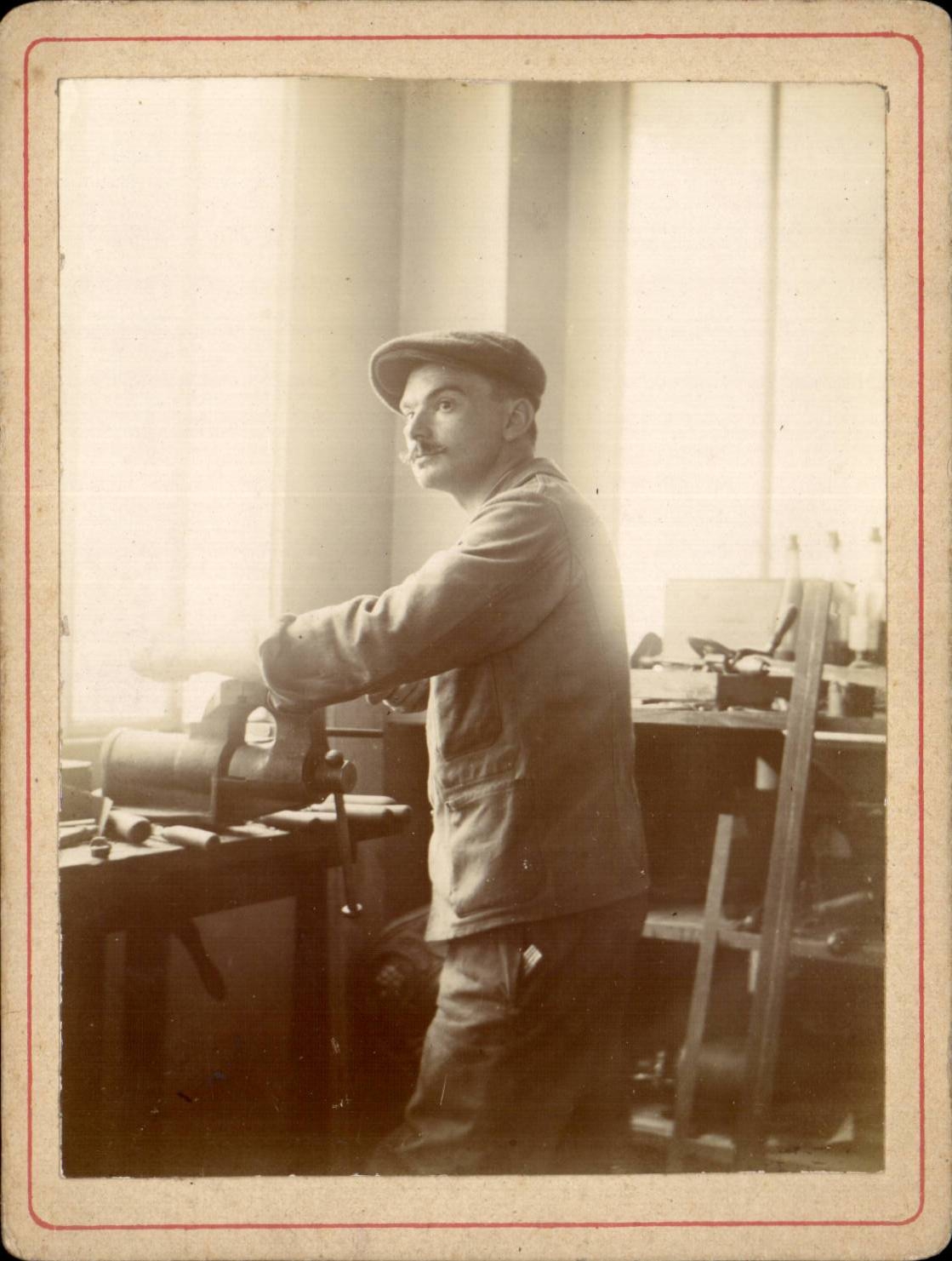 Real photo Fantasy - Men - Young man wearing Working course - CPA