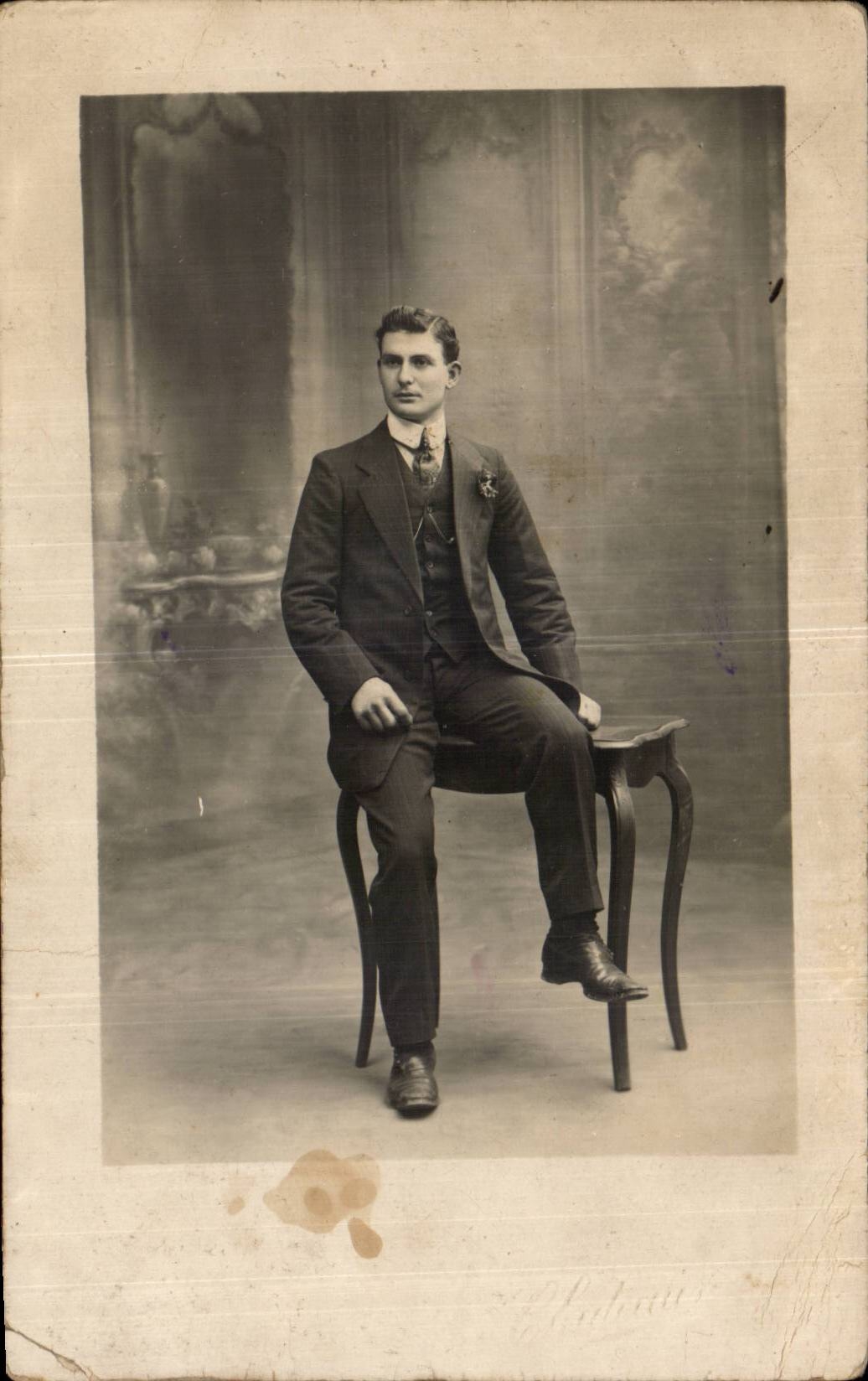 Real photo Went Gard Fantaisie - Men - Young man - CPA