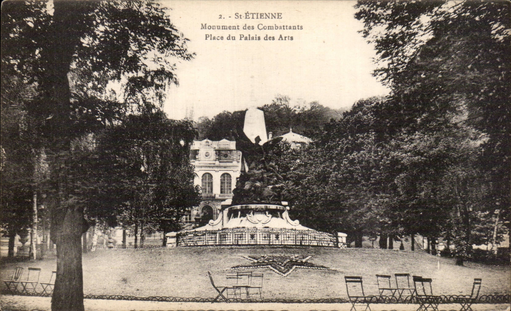 Saint Etienne - Monument of the Combatants - Place of the Palate of Arts - CPA