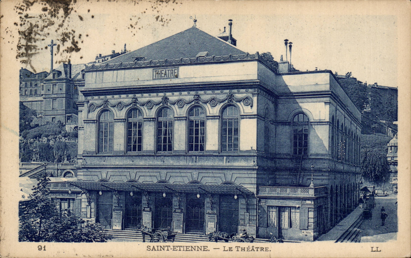 Saint-E'tienne el teatro - CPA