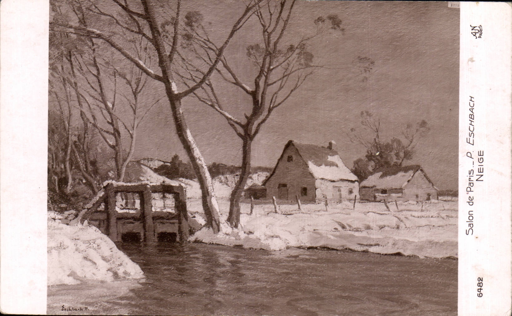 CPA Fantaisie Salon de Paris Eschbach Neige