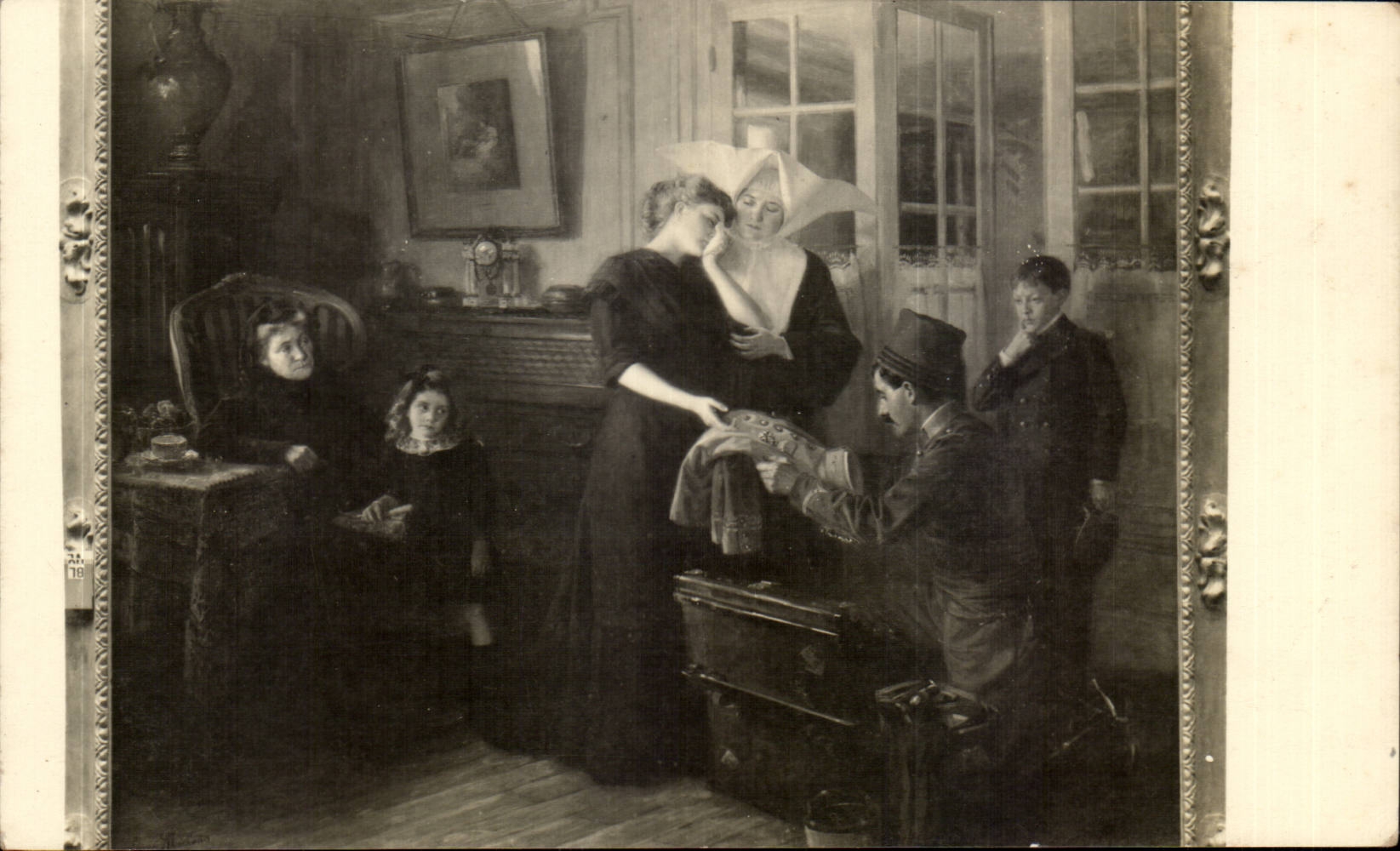 CPA Fantaisie Salons de Paris Leonie Michaud Glorieuses reliques 