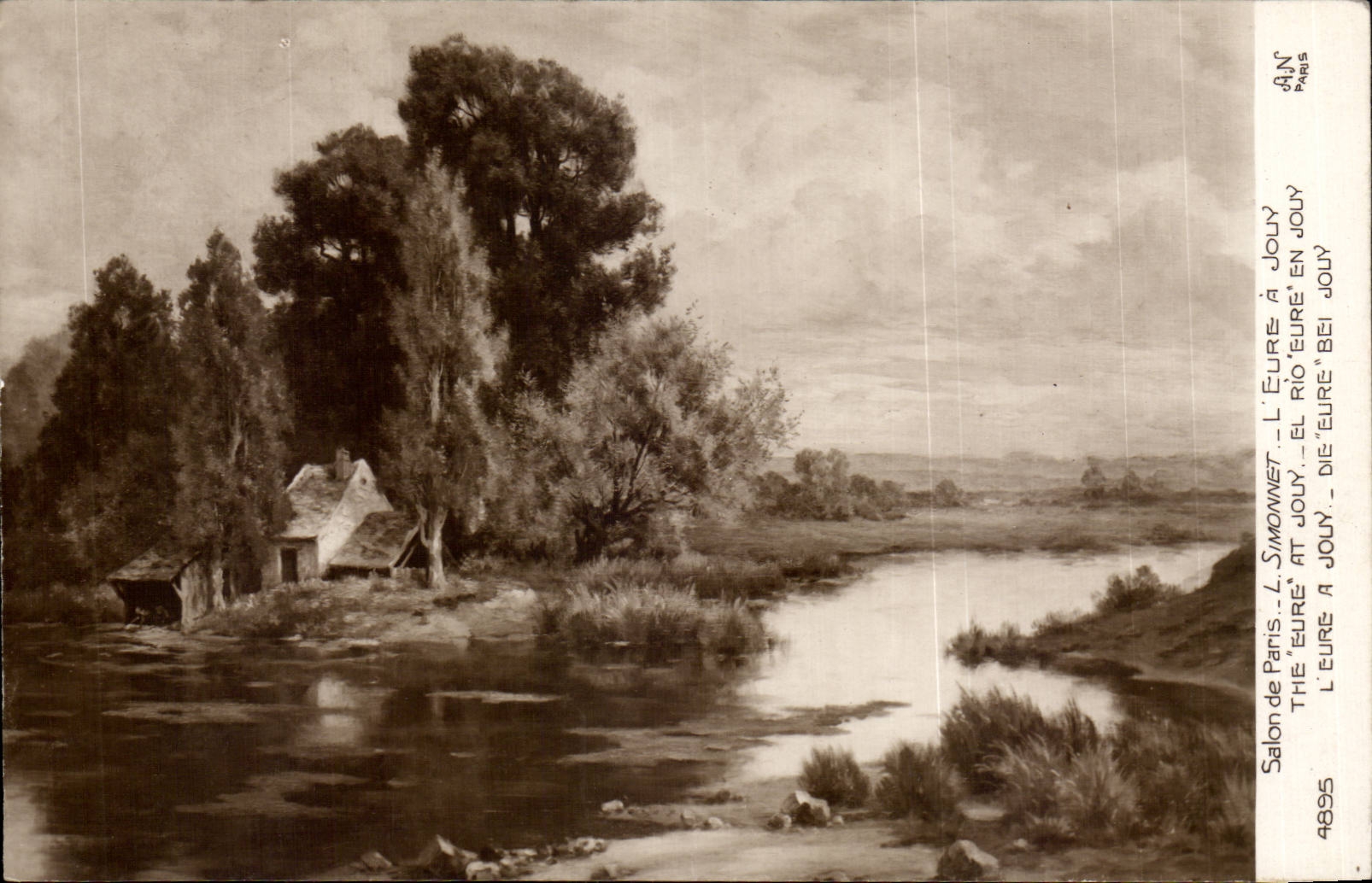 CPA Fantaisie Salon de Paris Simonnet L'eure a Jouy