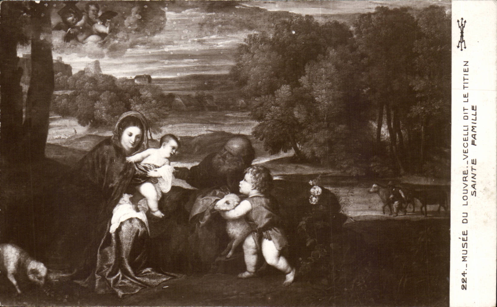 CPA Fantaisie Musee du Louvre Paris Vecelli dit le Titien