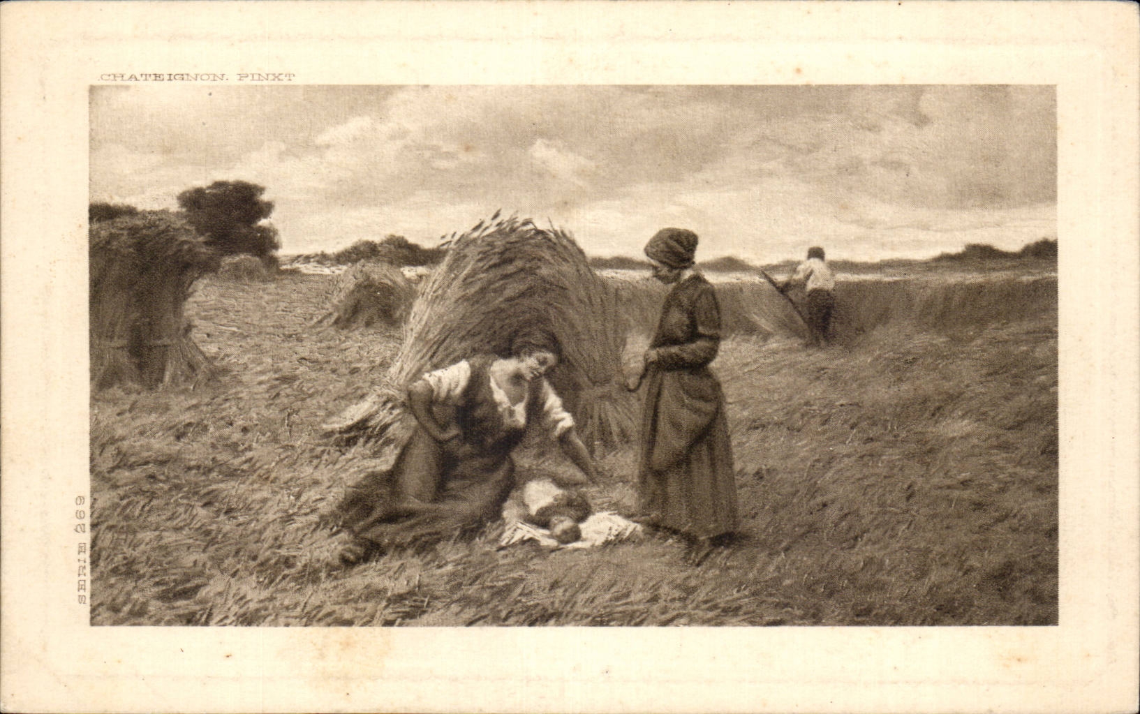 CPA Fantaisie Scene bucolique Paysans