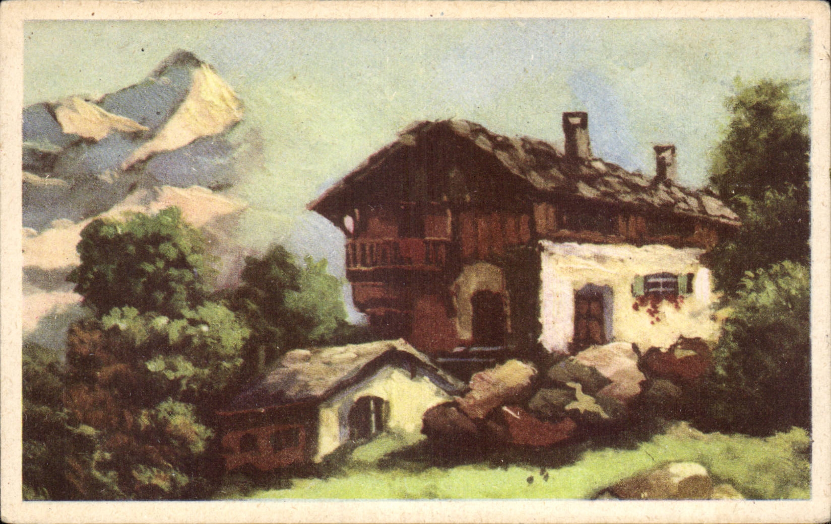 CPA Fantaisie Paysage