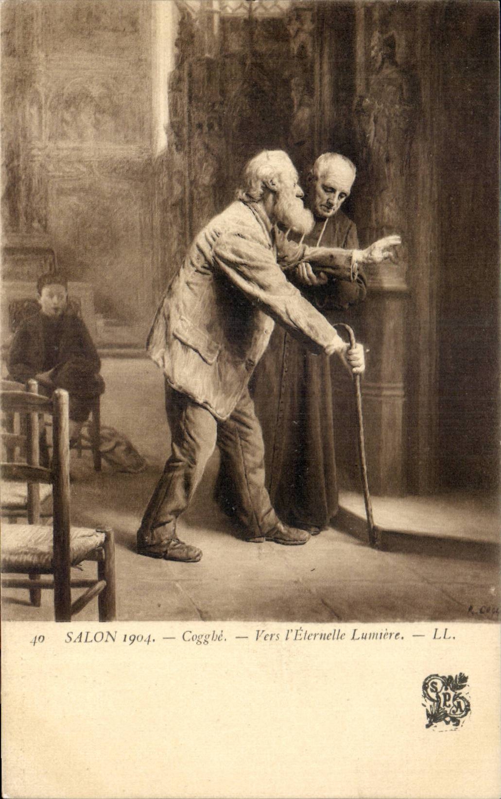 CPA Fantaisie Salon 1904 Cogghe Vers l'eternelle lumiere