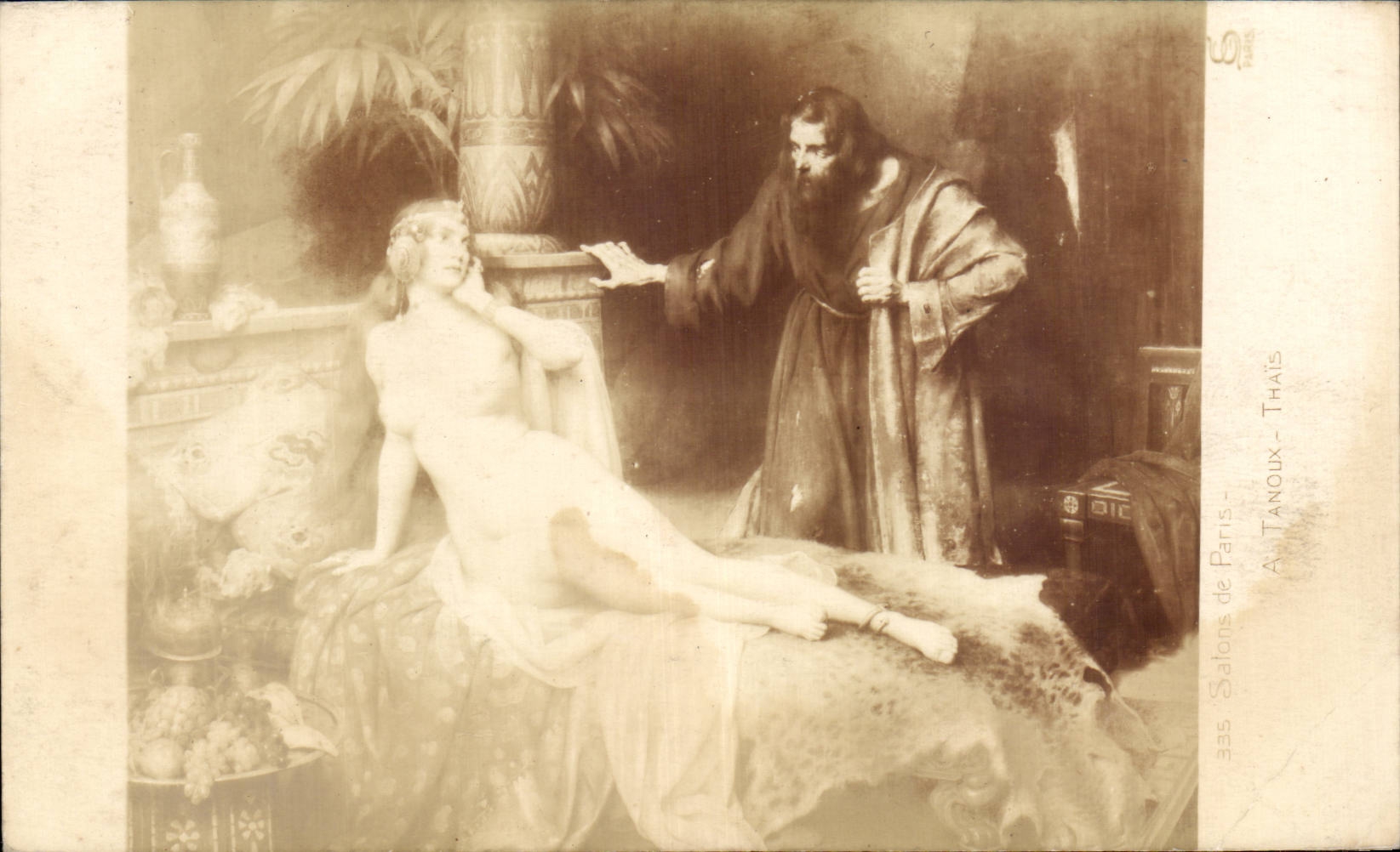 CPA Fantasy Living rooms of erotic Naked Paris