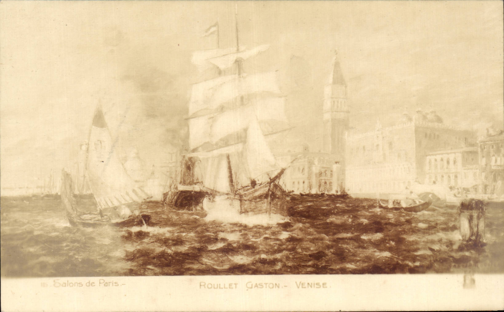 CPA Fantaisie Salons de Paris Roullet Gaston Venise