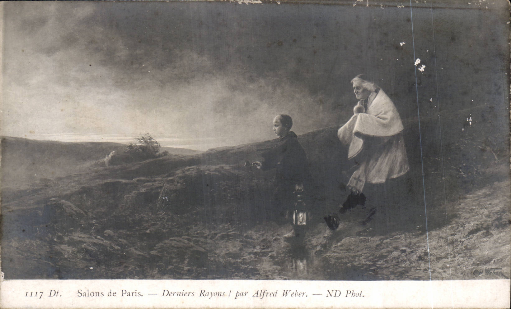 CPA Fantasy Living rooms of Paris Last rays by Alfred Weber