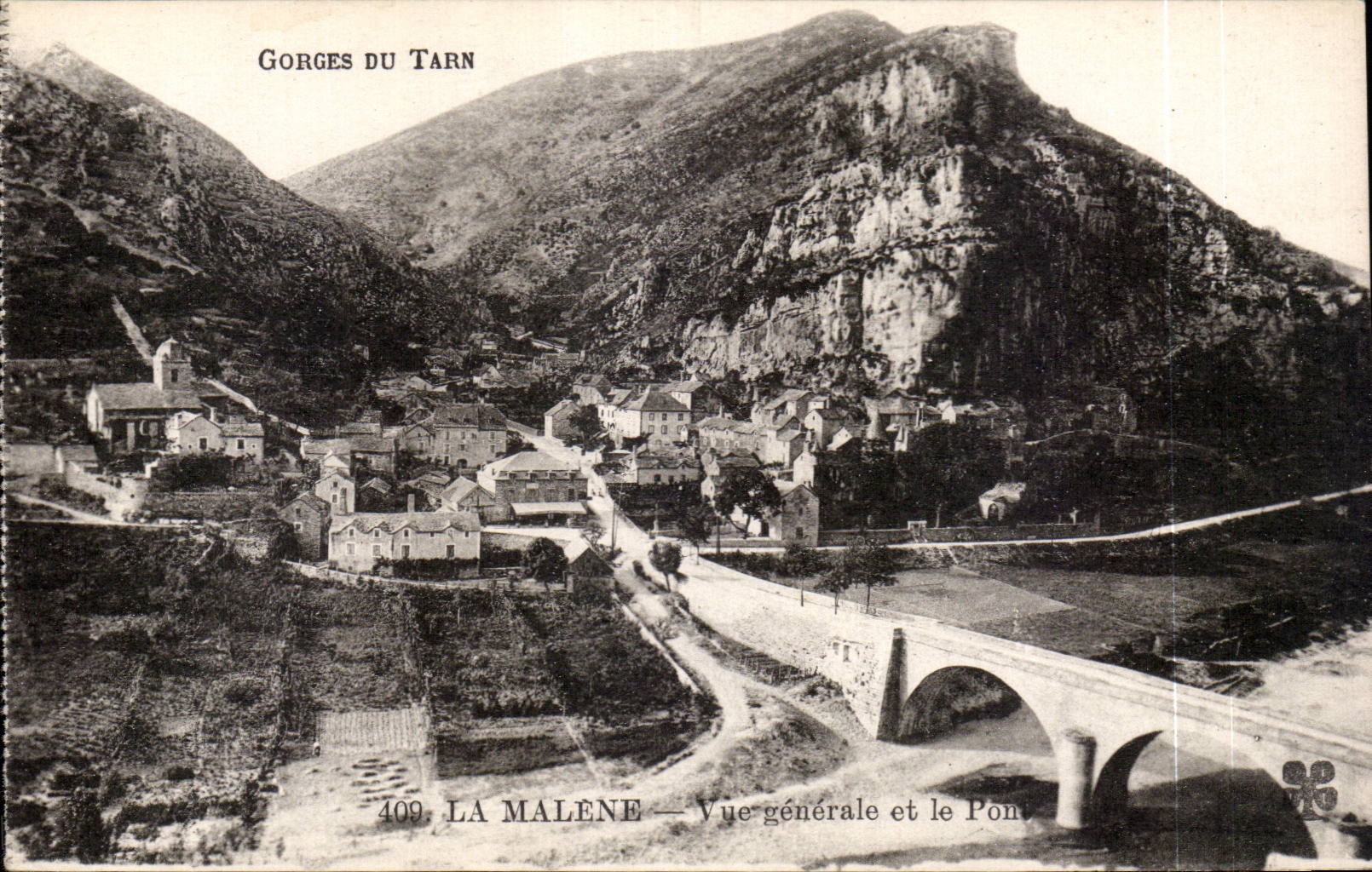 CPA Falls of the Tarn Malene View and the bridge