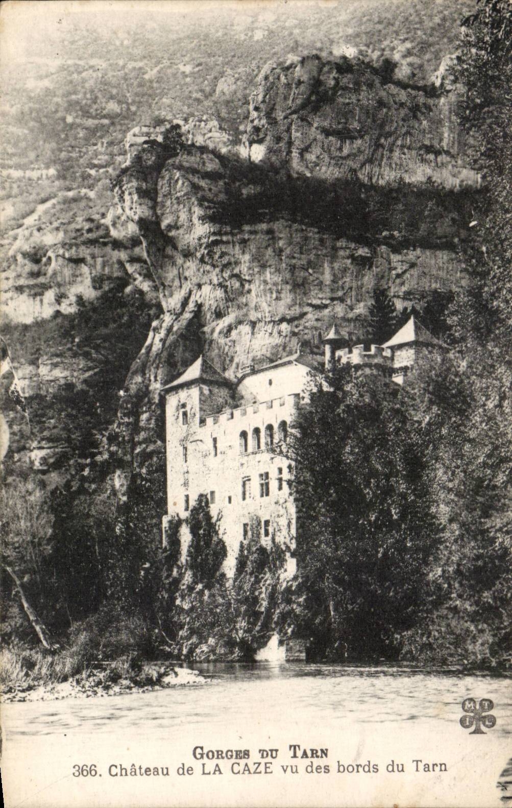 CPA Falls of the Tarn Castle of Caze seen of the edges of the Tarn