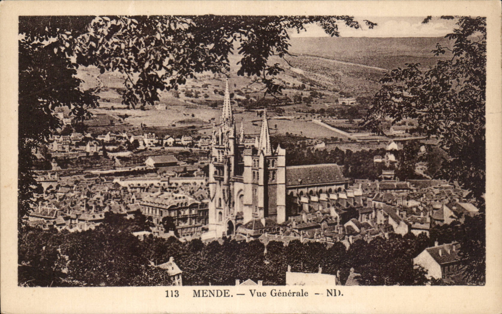 CPA Mende Vue generale