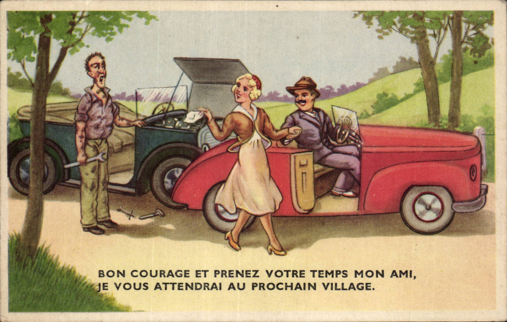 Humour - Illustration - Prenez votre temps - CPA 