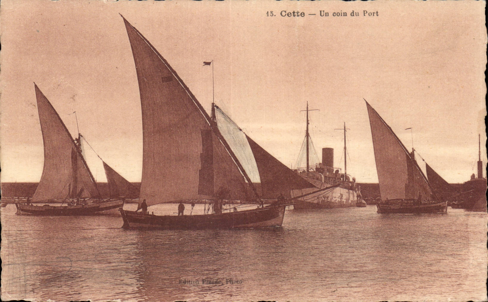 Sete - Cette - a Corner of the Port - CPA