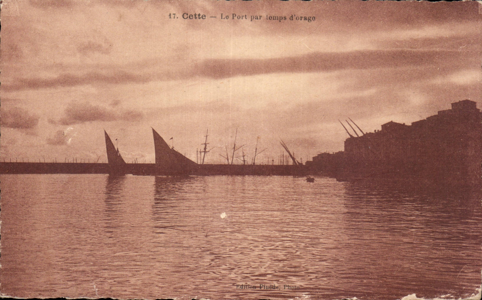 Sete - Cette it Port per stormy weather - CPA