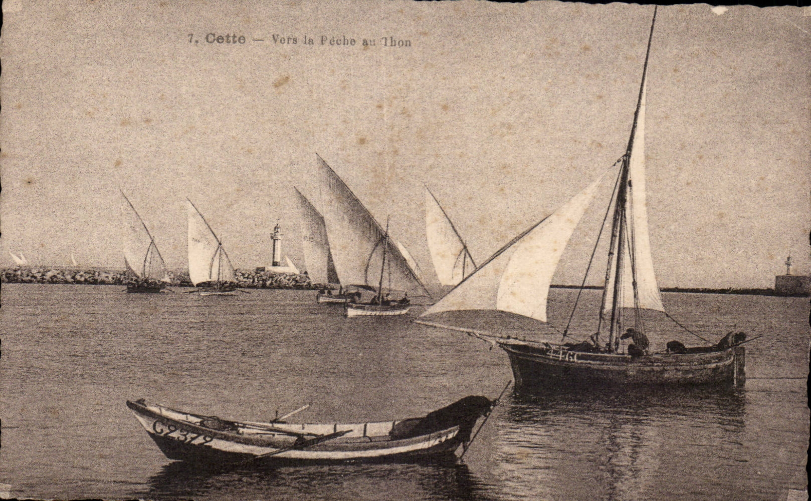 Sete - Cette Fishes it with Tuna - CPA