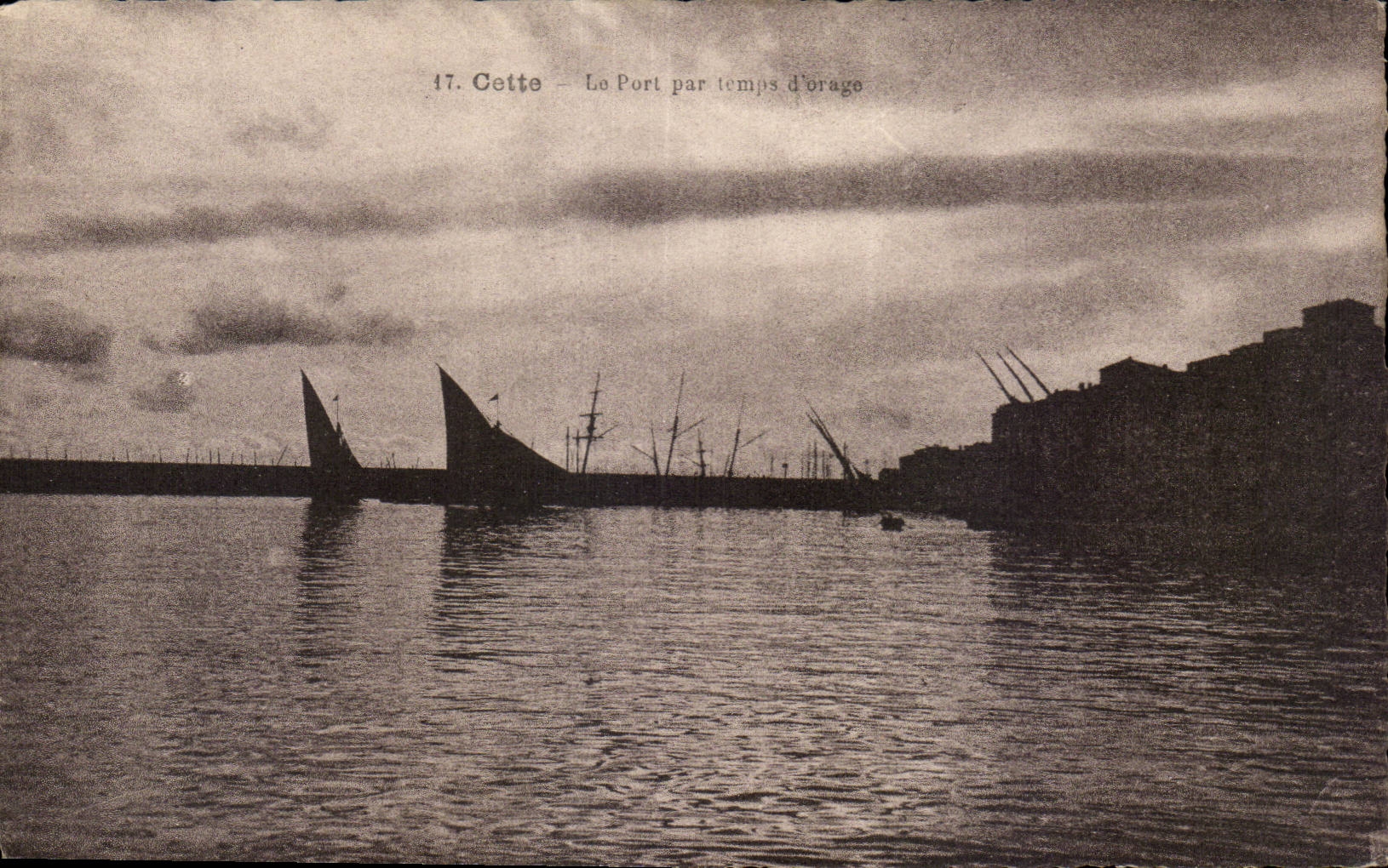 Sete - Cette it Port per stormy weather - CPA