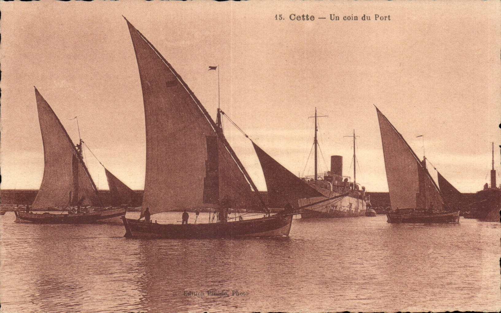 Sete - Cette - a Corner of the Port - CPA