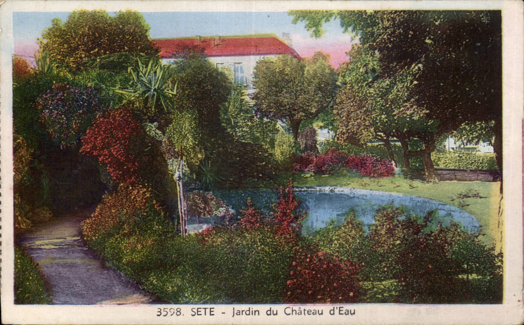 Sete - Cette - Garden of the Water Tower - CPA