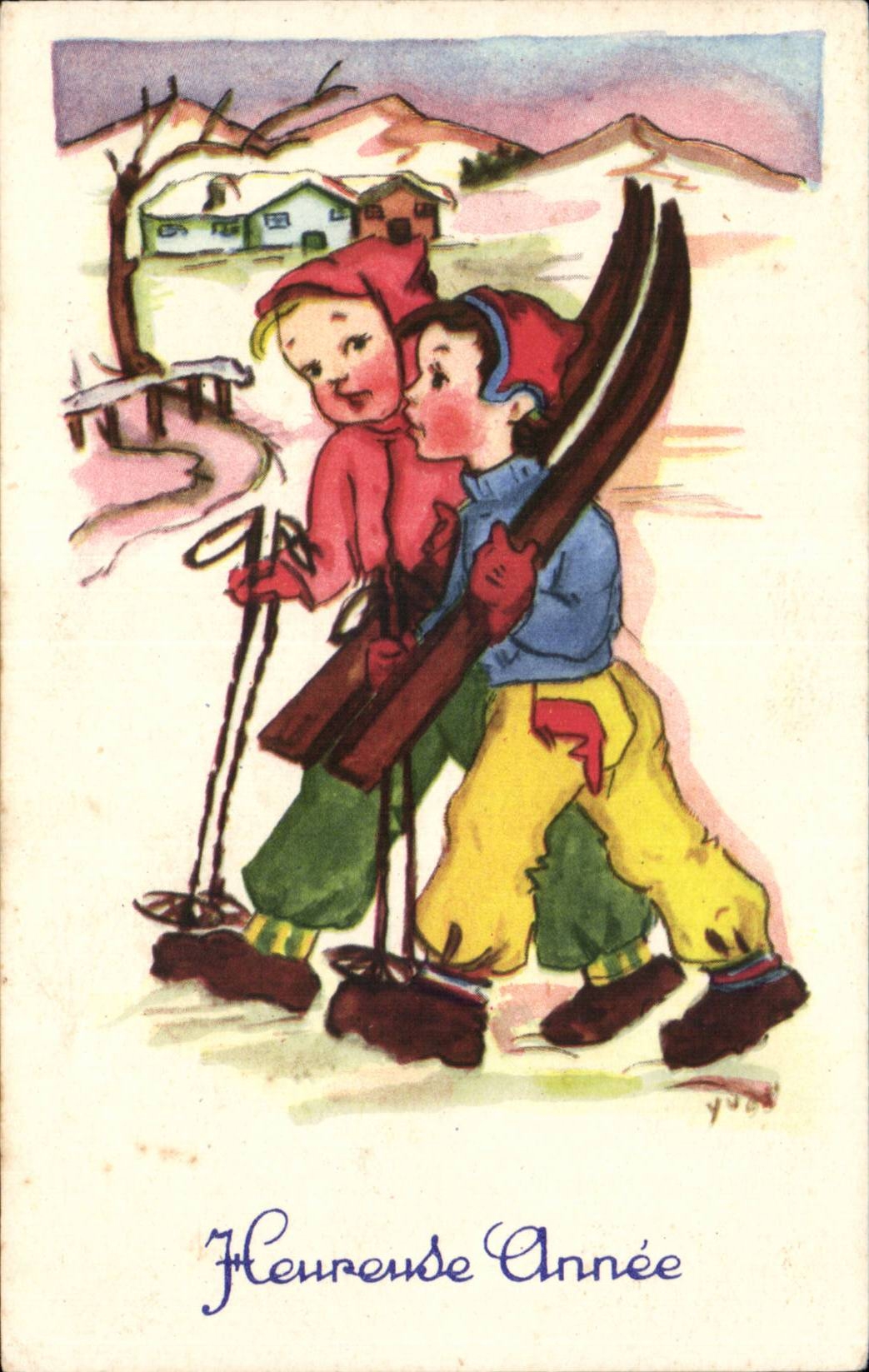 Fantasia - ninos - deportes de invierno - esqui - CPA