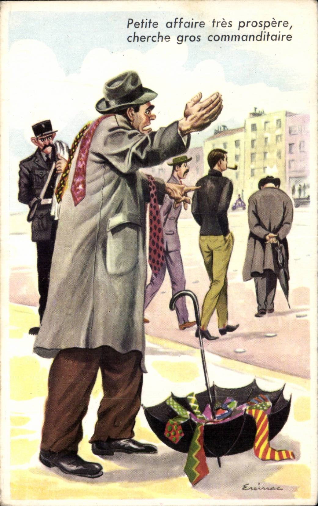 Humour - Illustration - Petite affaire tres prospere - CPA 