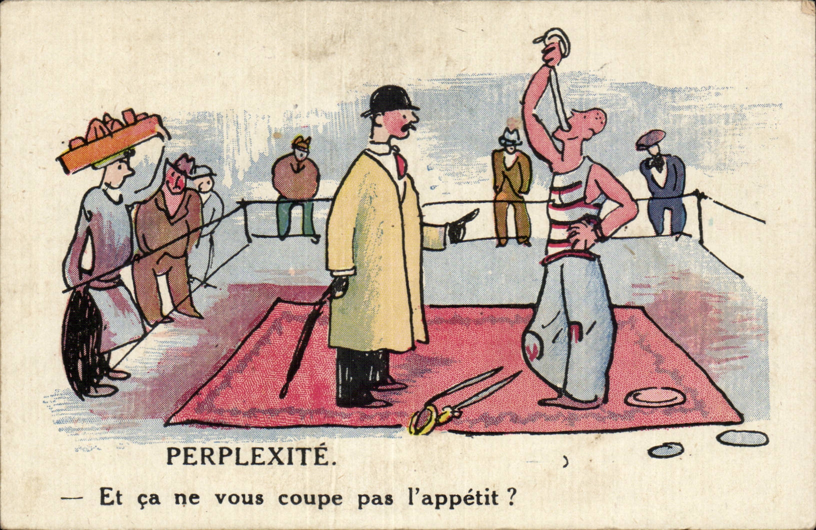 Humour - Illustration - Ca ne vous coupe pas l'appetit - CPA 