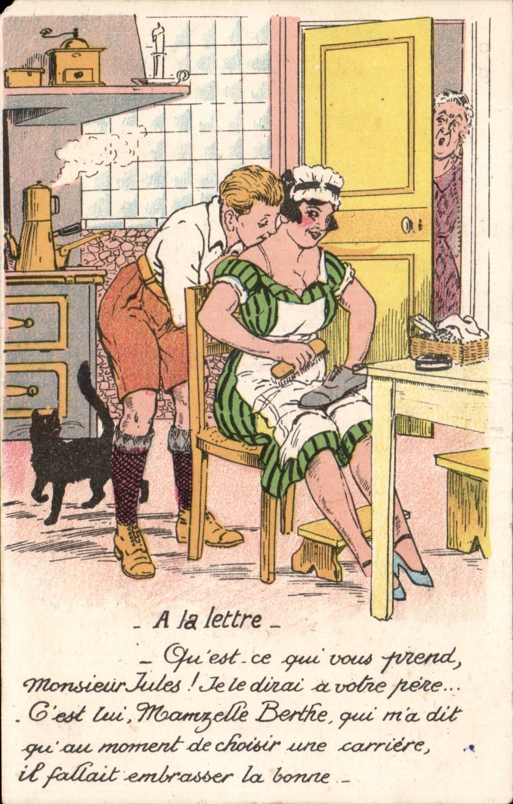 CPA Fantaisie Illustrateur A la lettre