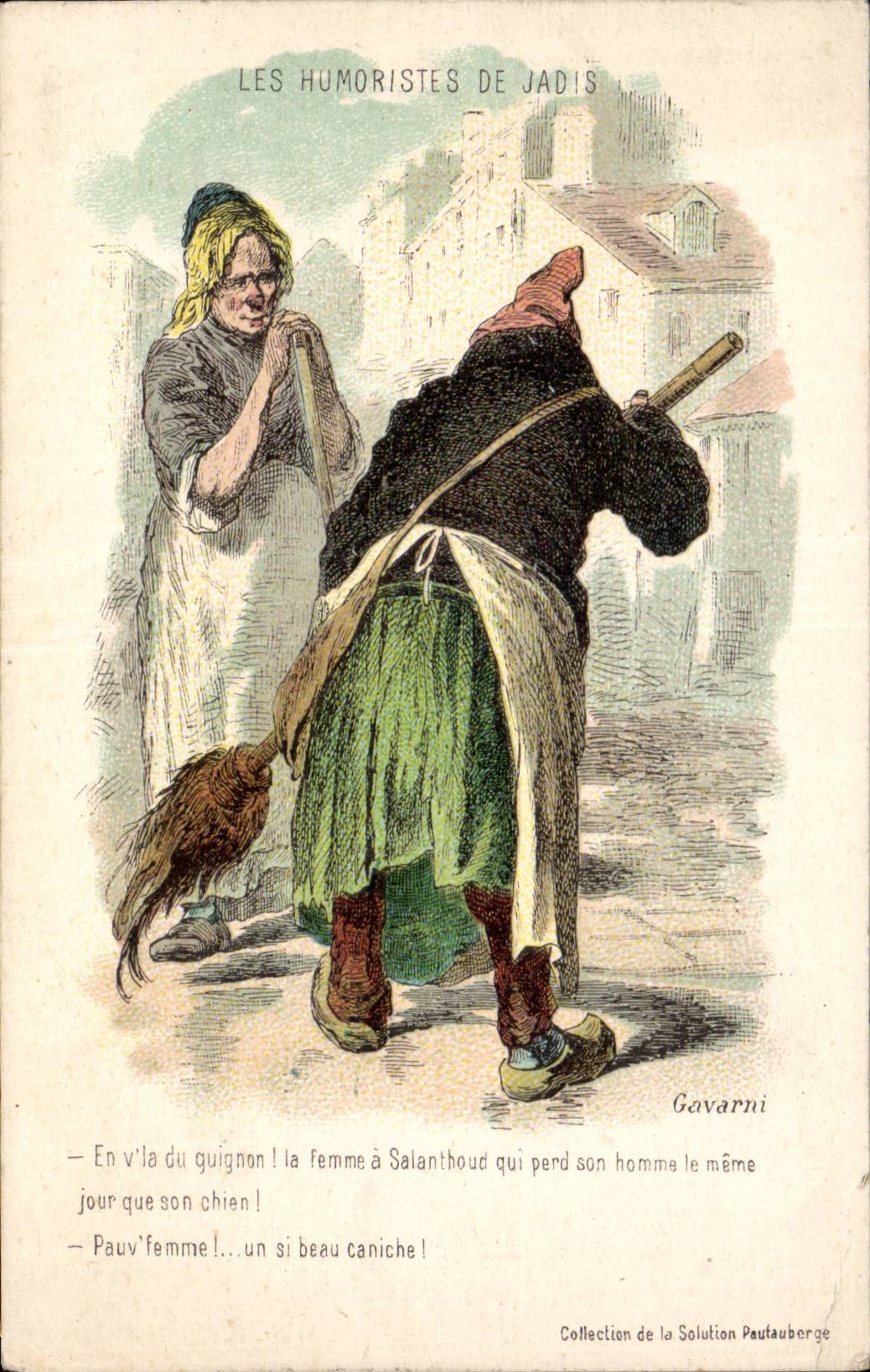 CPA Fantaisie Les humouristes de jadis Gavarni