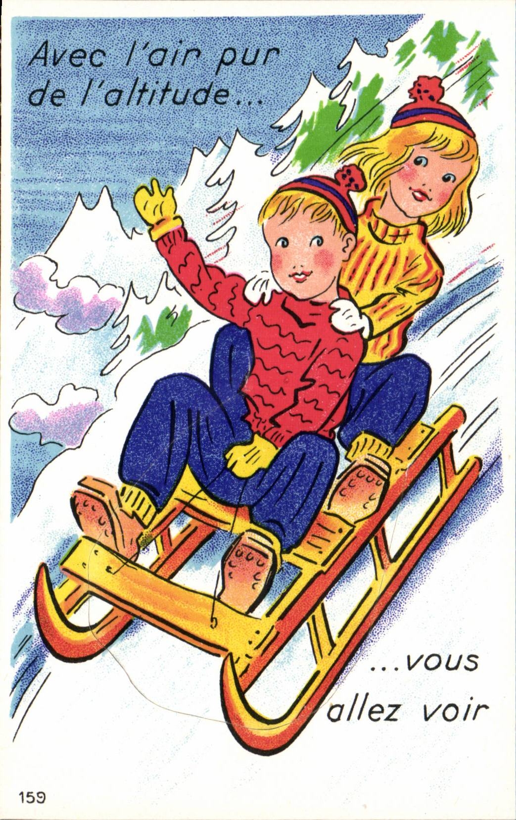 CPA Fantasy Children Toboggan Winter sports