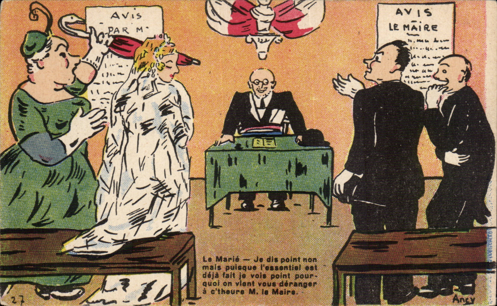 CPA Fantaisie Le marie 