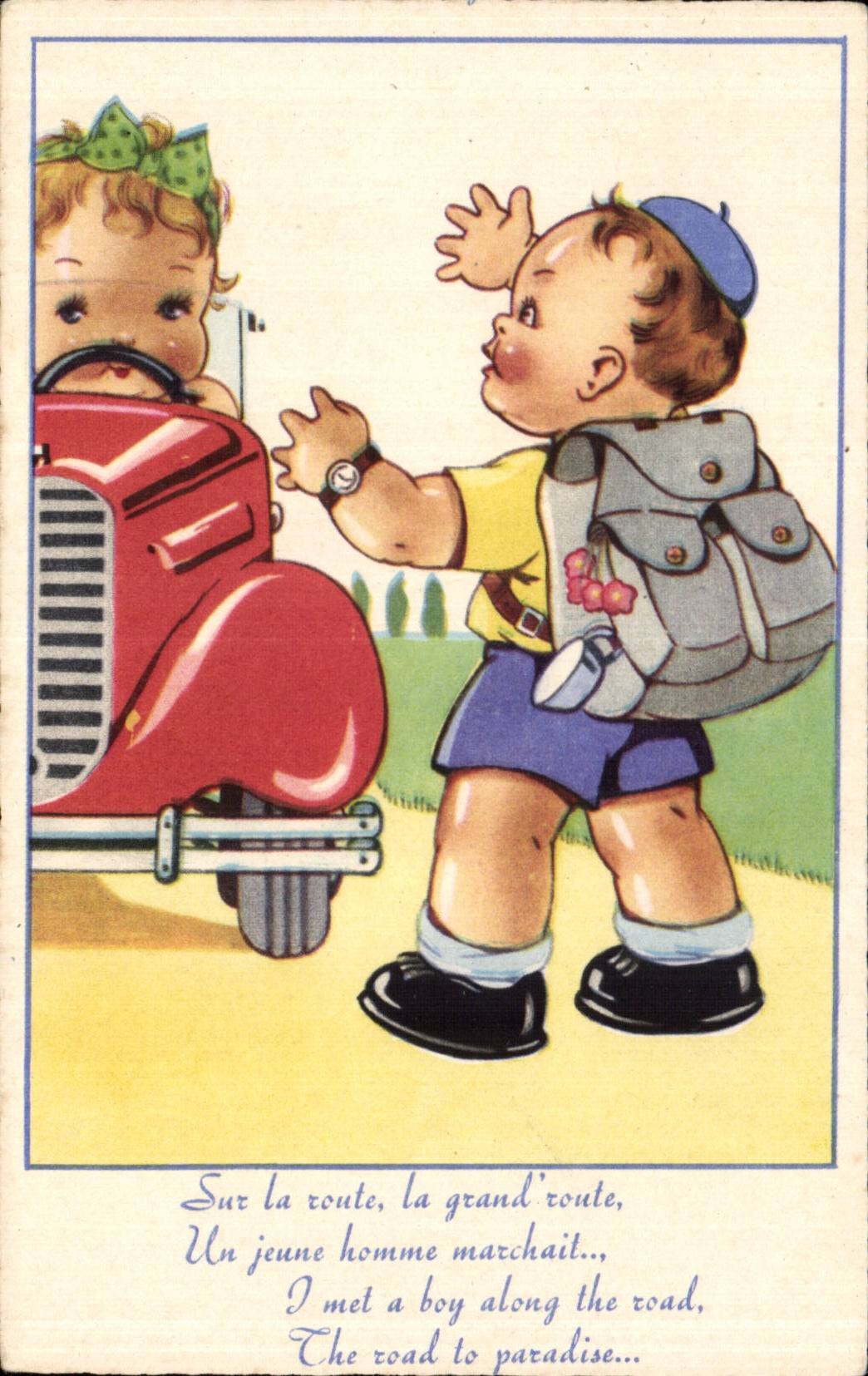 Colegial del nino de la fantasia de CPA