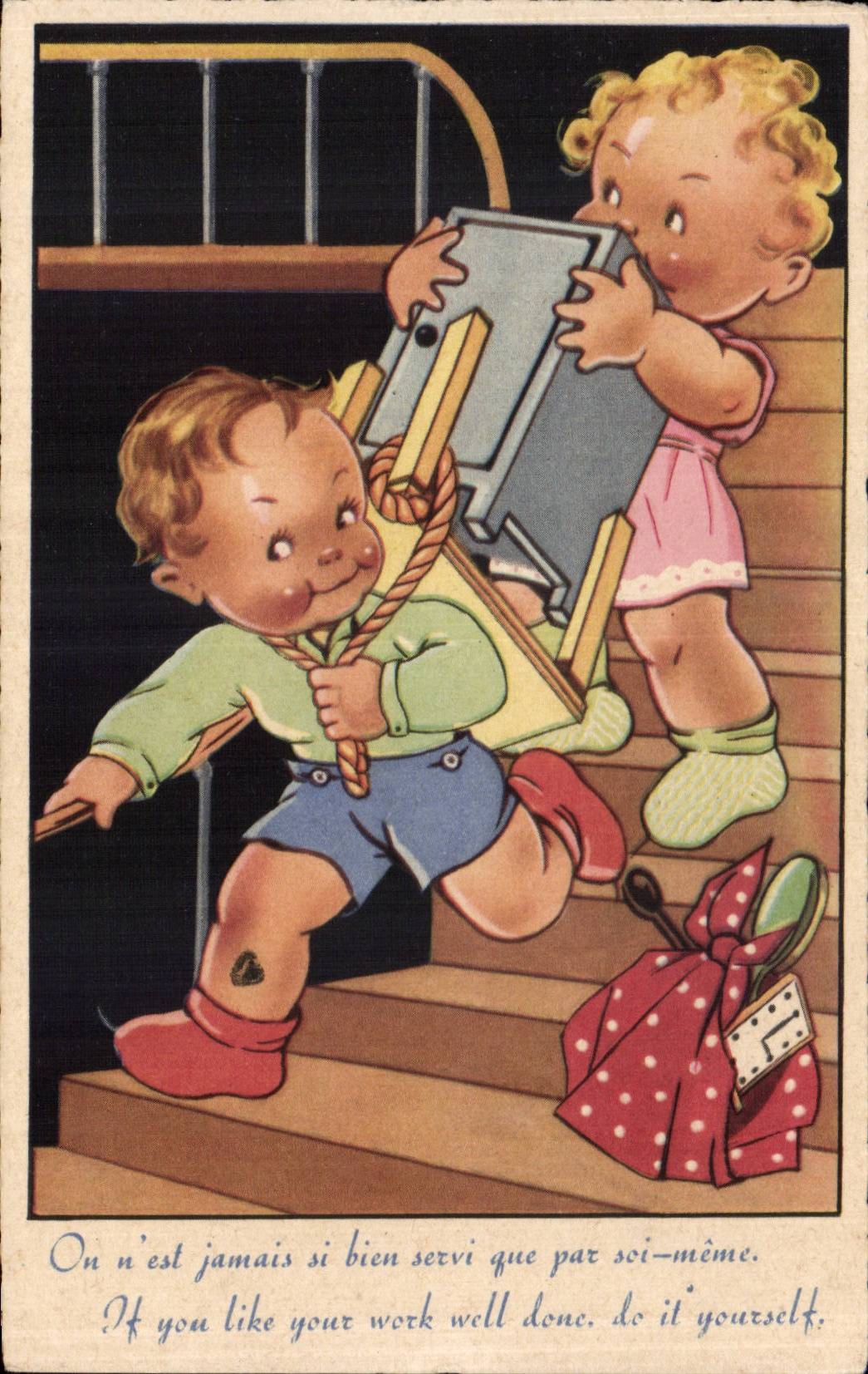 Colegial del nino de la fantasia de CPA